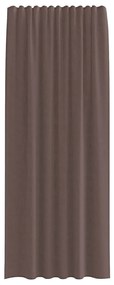 vidaXL Κουρτίνες Voile με τσέπες ράβδου 2 τεμάχια Καφέ