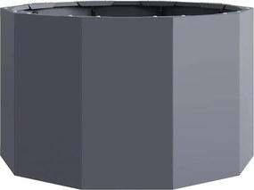 vidaXL Γλάστρα Ανθρακί 60 x 60 x 35 cm Ατσάλι