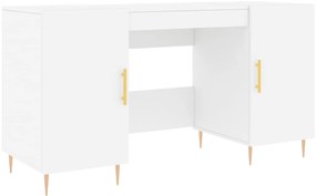 vidaXL Γραφείο Λευκό 140 x 50 x 75 εκ. από Επεξεργασμένο Ξύλο