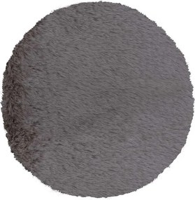 Στρογγυλό Χαλί Γούνινο (Φ160) Βιοκαρπέτ Krolik R04 D Grey