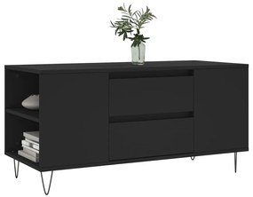 vidaXL Τραπεζάκι Σαλονιού Μαύρο 102x44,5x50 εκ. από Επεξεργασμένο Ξύλο
