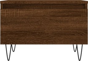 vidaXL Τραπεζάκια Σαλονιού 2 τεμ. Καφέ Δρυς 50x46x35 εκ. Επεξ. Ξύλο