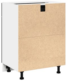 vidaXL Μαύρο Ερμάρι με Συστήματα Στάθμης - 60x46x81.5 εκ Φτιαγμένο από Επεξεργασμένο Ξύλο