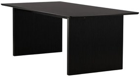 Τραπέζι Dallas 3248, Μαύρο, 75x100x200cm, 71 kg, Ινοσανίδες μέσης πυκνότητας | Epipla1.gr