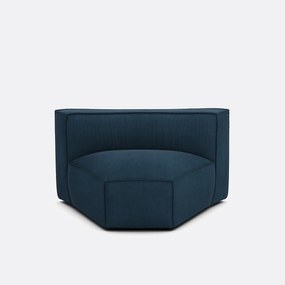 Γωνιακή πολυθρόνα με ταπετσαρία από βελούδο κοτλέ, Seven