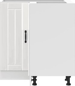 vidaXL Γωνιακό ντουλάπι βάσης κουζίνας "Lucca" High Gloss White