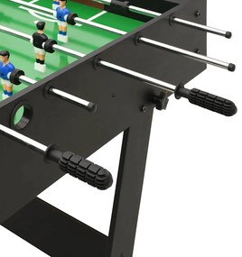 vidaXL Ποδοσφαιράκι Επιδαπέδιο Πτυσσόμενο Μαύρο 121x61x80 εκ.