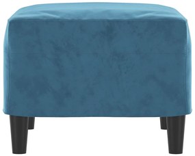 vidaXL Υποπόδιο Μπλε 60x50x41 εκ. Βελούδινο