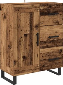 vidaXL Highboard 2 pcs Παλιό Ξύλο 69,5 x 34 x 180 εκ.