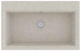 vidaXL Σιντρινο κουζίνας Μπεζ 79 x 50 x 31 εκ. Γρανίτης