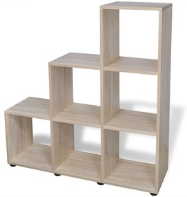 vidaXL 242553  Staircase Bookcase/Display Shelf 107 cm Oak