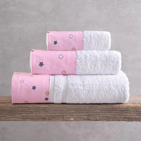 Πετσέτες Blaze Σε Κουτί (Σετ 3τμχ) Pink Ρυθμός Σετ Πετσέτες 70x140cm 100% Πενιέ Βαμβάκι