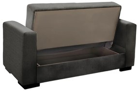 Σετ σαλονιού 2τεμ Vox pakoworld ύφασμα σε ανθρακί απόχρωση