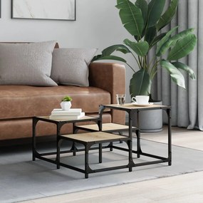 vidaXL Τραπεζάκι Σαλονιού Sonoma Δρυς 68 x 68 x 40 εκ. Επεξεργ. Ξύλο