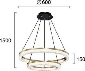 Πολυέλαιος Οροφής LED Viokef Happiness 4273900