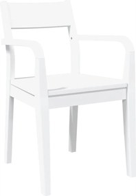 vidaXL Καρέκλες τραπεζαρίας 2 τεμάχια Λευκό μασίφ ξύλο καουτσούκ