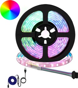 vidaXL Λωρίδα LED 2 pcs Μαύρο και Διαφανές 1700 χιλ