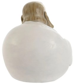 Διακοσμητική Φιγούρα Home ESPRIT Λευκό Πράσινο Βούδας Ανατολικó 10 x 9 x 10,5 cm (3 Μονάδες)