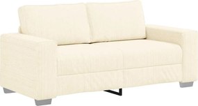 vidaXL Διθέσιος Καναπές-Διάδρομος Κρεμ 180x77x82 εκ. Ύφασμα Κοτλέ