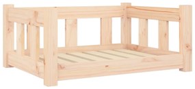 vidaXL Κρεβάτι Σκύλου 65,5 x 50,5 x 28 εκ. από Μασίφ Ξύλο Πεύκου