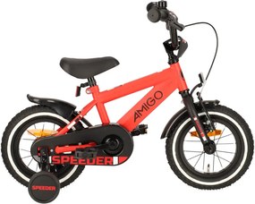 Speeder 12 Inch Boys Coaster Brake RedBlackAMIGO