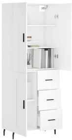 vidaXL Ντουλάπι Λευκό 69,5x34x180 εκ. από Επεξεργασμένο Ξύλο