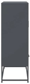 vidaXL Ντουλάπι Ανθρακί 68x39x111,5 εκ. από Χάλυβα