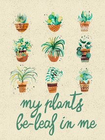 Εικονογράφηση My Plants Believe In Me, Ninola Design