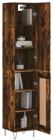 vidaXL Ντουλάπι Καπνιστή δρυς 34,5x34x180 εκ. από Επεξεργασμένο Ξύλο