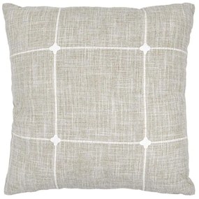 Μαξιλάρι Διακοσμητικό (Με Γέμιση) 374-225-730 Beige-White 45Χ45 Ύφασμα