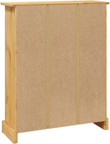 243743 vidaXL Βιβλιοθήκη 3 επιπέδων Μεξικ. Στιλ Corona 80x29x100 εκ.