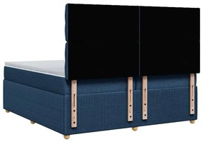 ΚΡΕΒΑΤΙ BOXSPRING ΜΕ ΣΤΡΩΜΑ ΜΠΛΕ 200X200 ΕΚ. ΥΦΑΣΜΑΤΙΝΟ 3294476