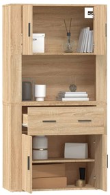 vidaXL Ντουλάπι Sonoma δρυς από Επεξεργασμένο Ξύλο