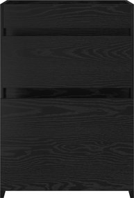vidaXL Ντουλάπι Κάτω από τον Νιπτήρα Μαύρη Δρυς 56 x 37,5 x 81 εκ