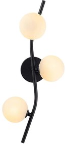 Φωτιστικό Τοίχου - Απλίκα 211LMP1123 23x19x55cm 3xG9 10W Black Opviq