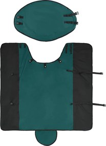 vidaXL Σαμάρι Ίππου Σκούρο πράσινο και μαύρο 165 cm Πολυεστέρας