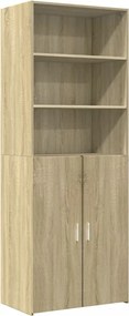 vidaXL Ντουλάπι Sonoma Δρυς 70x42,5x185 εκ. από Επεξεργασμένο Ξύλο