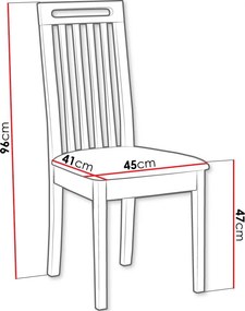 Καρέκλα Roma 10-sonoma - kafe - 45.00Χ41.00Χ96.00cm