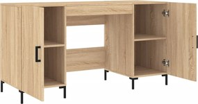 vidaXL Γραφείο Sonoma Δρυς 140 x 50 x 75 εκ. από Επεξεργασμένο Ξύλο