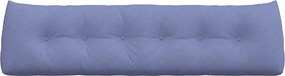 vidaXL Μαξιλάρι Πλάτης Μπλε τζην 180 x 50 x 24 cm ύφασμα