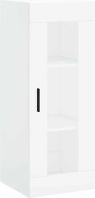 vidaXL Ντουλάπι Λευκό 34,5 x 34 x 180 εκ. από Επεξεργασμένο Ξύλο