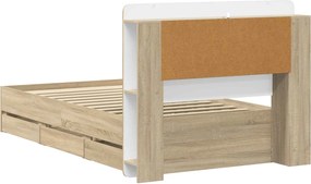 vidaXL Καλάθι με αποθήκη και κεφαλάρι Sonoma Δρυς 80 x 200 cm