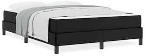 vidaXL Κρεβάτι Άλλο Μαύρο 140 x 190 cm Τεχνητό δέρμα