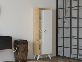 Ντουλάπι Δρυς / Λευκό ENIFROL 50x31.8x140