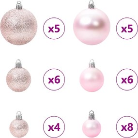 vidaXL Τεχνητό Χριστουγεννιάτικο Δέντρο με 150 LED Λευκό 150 cm