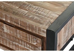 Τραπεζάκι Καφέ DKD Home Decor Μέταλλο ξύλο ακακίας (110 x 60 x 40 cm)