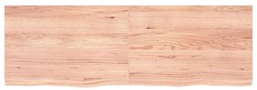 vidaXL Ράφι Τοίχου Ανοιχτό Καφέ 180x60x(2-6)εκ. Επεξ. Μασίφ Ξύλο Δρυός