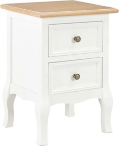 vidaXL Κομοδίνα 2 Τεμ. Λευκά 35 x 30 x 49 εκ. από MDF