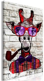 Πίνακας - Hipster Giraffe (1 Part) Vertical 60x90