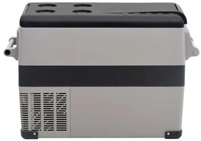 vidaXL Ψυγείο με Λαβή Μαύρο/Γκρι 55 Λ. Πολυπροπυλένιο &amp; Πολυαιθυλένιο